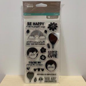 Hampton Art Jillibean Soup Clear Stamps Rainbow Roux